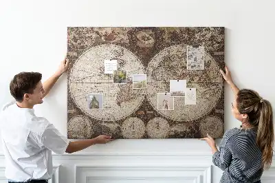 Nástenka do detskej izby Klasický atlas z dávnych čias