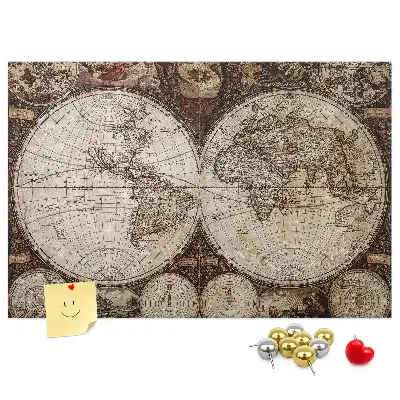 Nástenka do detskej izby Klasický atlas z dávnych čias