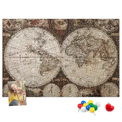Nástenka do detskej izby Klasický atlas z dávnych čias