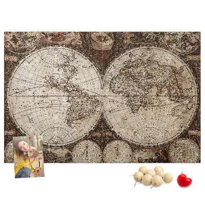 Nástenka do detskej izby Klasický atlas z dávnych čias