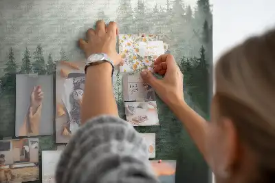 Korková nástenka Hmlistý les