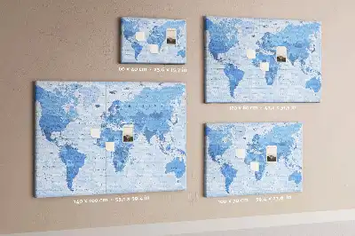 Nástenka do detskej izby s politickou mapou kontinentov