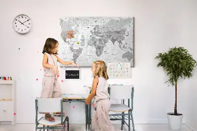 Nástenka do detskej izby Školská politická mapa sveta