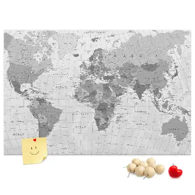 Nástenka do detskej izby Školská politická mapa sveta