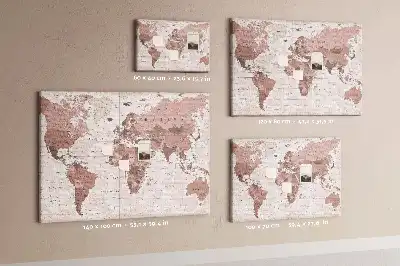 Nástenka do detskej izby s politickou mapou sveta