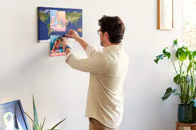 Veľká nástenka do detskej izby s motívom mapy sveta