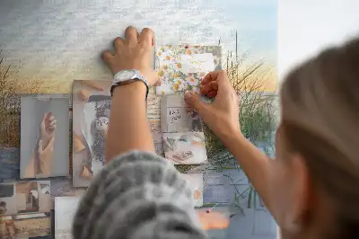 Korková nástenka Večerná prímorská krajina