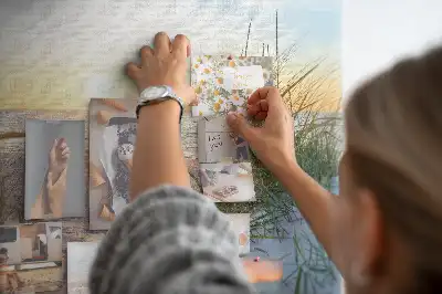 Korková nástenka Západ slnka na pláži