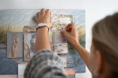 Korková nástenka Večerná prímorská krajina