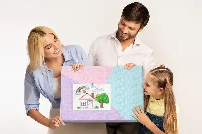 Nástenka do detskej izby s pastelovým vzorom