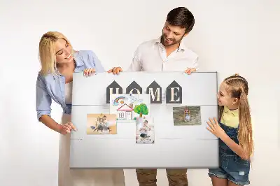 Korková nástenka s textovou dekoráciou Home
