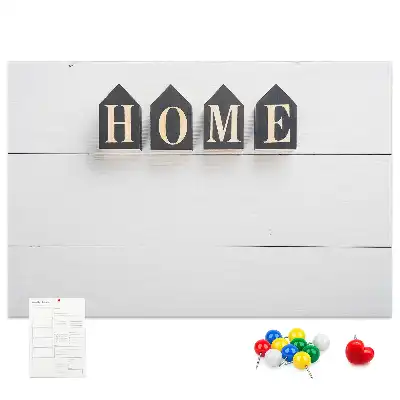 Korková nástenka s textovou dekoráciou Home