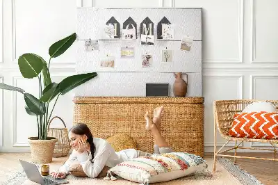 Korková nástenka s textovou dekoráciou Home