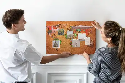 Nástenná mapa sveta s vlajkami do detskej izby