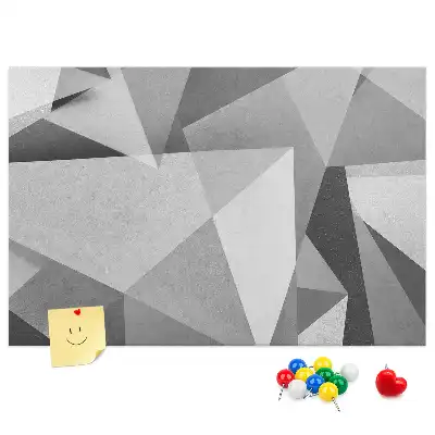 Korková nástenka s motívom 3D abstrakcie