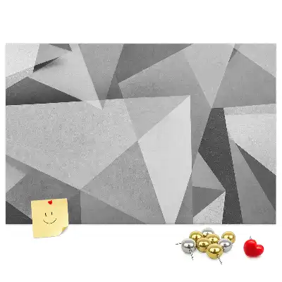 Korková nástenka s motívom 3D abstrakcie