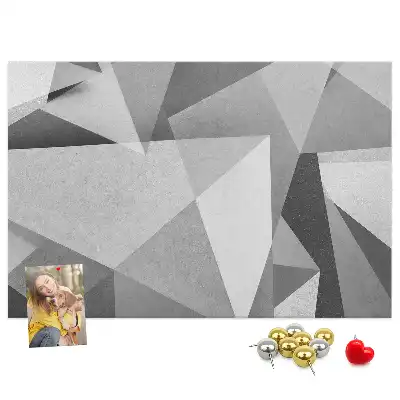 Korková nástenka s motívom 3D abstrakcie