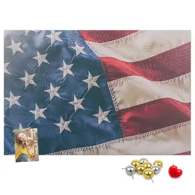 Nástenka do detskej izby s motívom americkej vlajky
