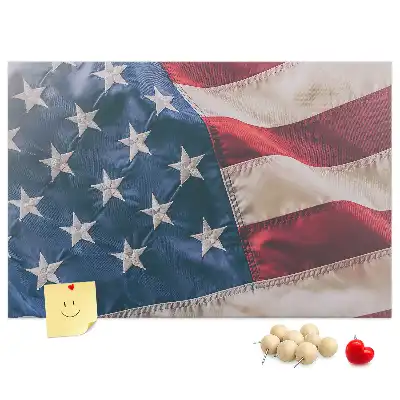 Nástenka do detskej izby s motívom americkej vlajky