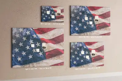 Nástenka do detskej izby s motívom americkej vlajky