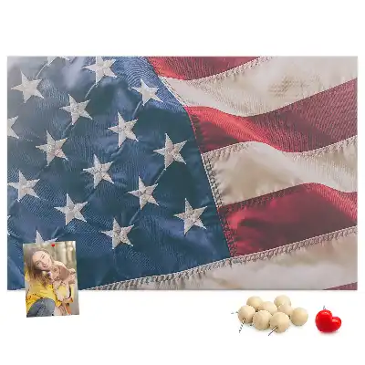 Nástenka do detskej izby s motívom americkej vlajky