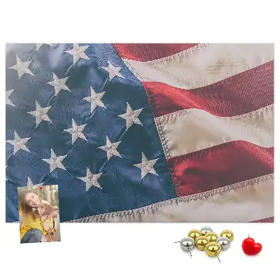 Nástenka do detskej izby s motívom americkej vlajky