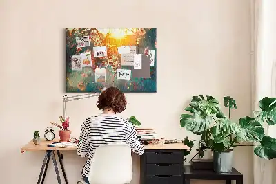 Nástenka do detskej izby Prvé puky jari