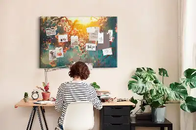 Nástenka do detskej izby Prvé puky jari