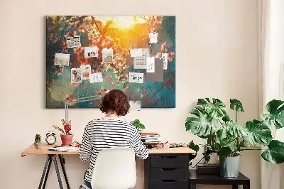 Nástenka do detskej izby Prvé puky jari