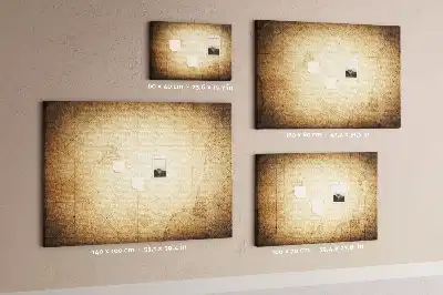Korková nástenka Archívny zemský glóbus sépia