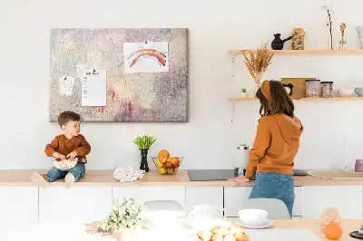 Nástenná tabuľa do detskej izby Maľovaná abstrakcia