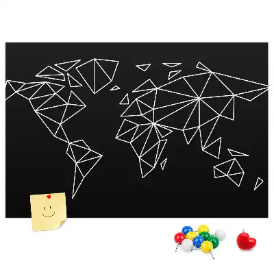 Nástenka do detskej izby Moderná mapa sveta