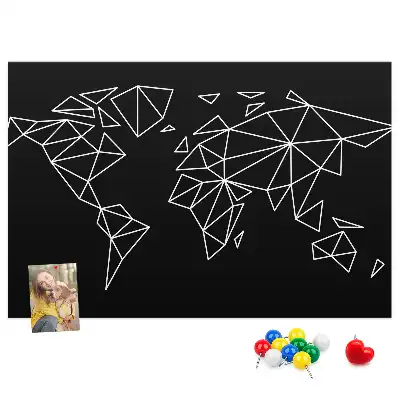 Nástenka do detskej izby Moderná mapa sveta