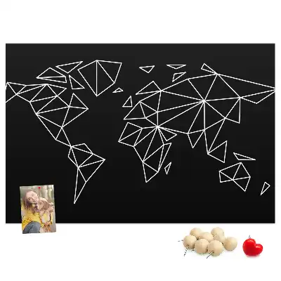Nástenka do detskej izby Moderná mapa sveta