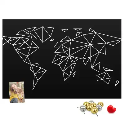 Nástenka do detskej izby Moderná mapa sveta