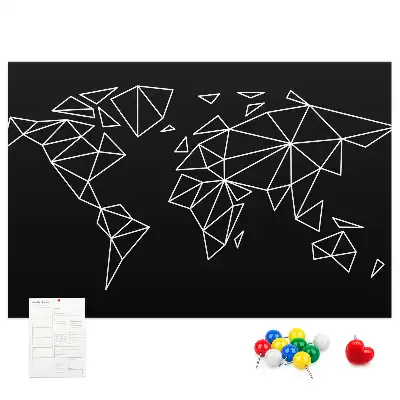Nástenka do detskej izby Moderná mapa sveta