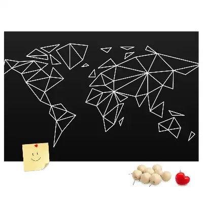 Nástenka do detskej izby Moderná mapa sveta