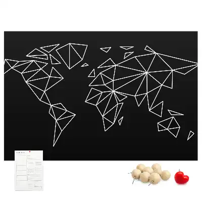 Nástenka do detskej izby Moderná mapa sveta