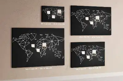 Nástenka do detskej izby Moderná mapa sveta