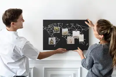 Nástenka do detskej izby Moderná mapa sveta