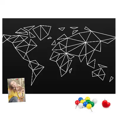 Nástenka do detskej izby Moderná mapa sveta