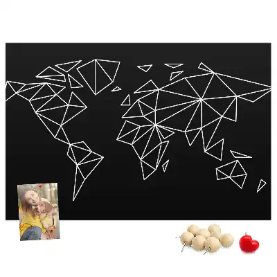Nástenka do detskej izby Moderná mapa sveta