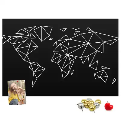 Nástenka do detskej izby Moderná mapa sveta