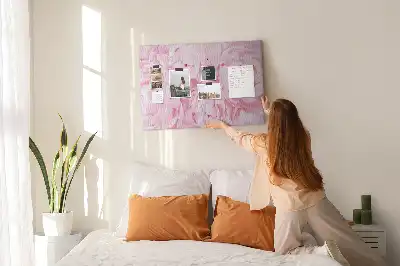 Korková nástenka s floristickým motívom rozkvetu