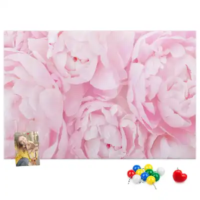 Korková nástenka s floristickým motívom rozkvetu