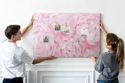 Korková nástenka s floristickým motívom rozkvetu