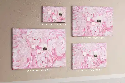 Korková nástenka s floristickým motívom rozkvetu