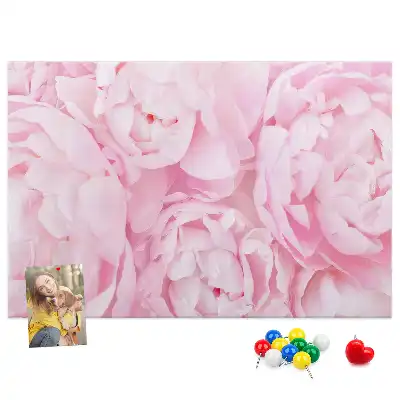Korková nástenka s floristickým motívom rozkvetu