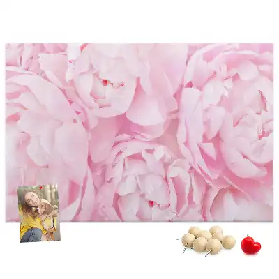 Korková nástenka s floristickým motívom rozkvetu