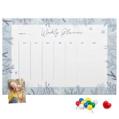 Nástenka do detskej izby Zimný týždenný plánovač